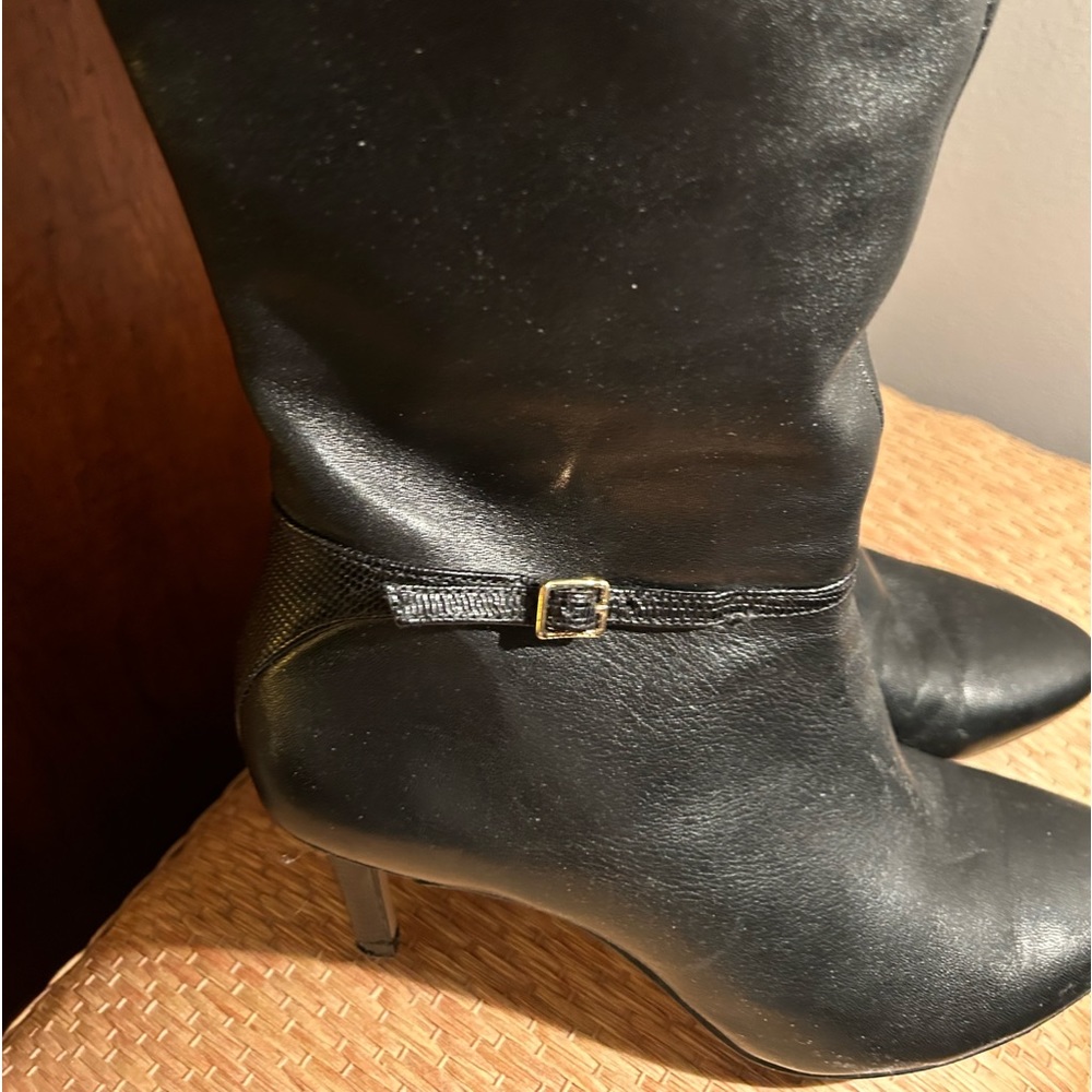 Leather boots